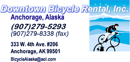 Alaska Bike Rentals Anchorage